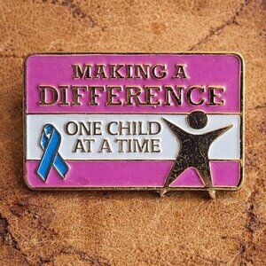 One Child At A Time Abuse Awareness Lapel Pin